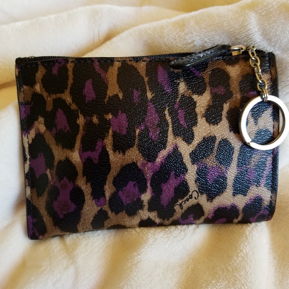 RARE!!! 🍃MINT🍃Coach 🐆Ocelot Wristlet/Card Combo - Picture 7 of 8